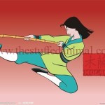 Lady General Hua Mulan, the Girl Disguised as a Boy to Fight for Her Country- illustration -