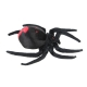Black spider simulation plush toy Haunted house bar decoration props- thumbnail