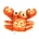 Crab key pendant Small plush toys stuffed animals- illustration -1