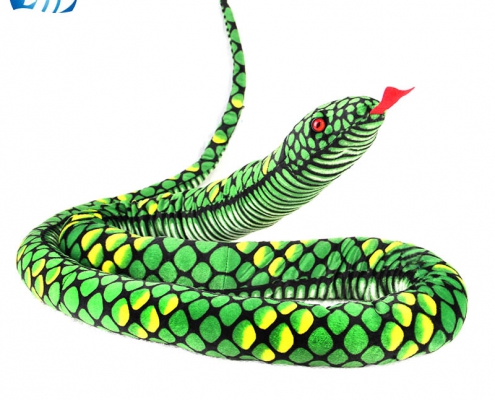 Simulation Python(2.8M)plush stuffed frightening snake toy stuffed animals- thumbnail