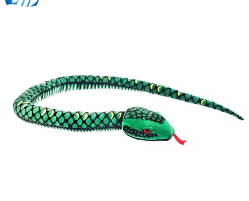 Simulation Python(1.7M) plush stuffed frightening snake toy stuffed animals- thumbnail