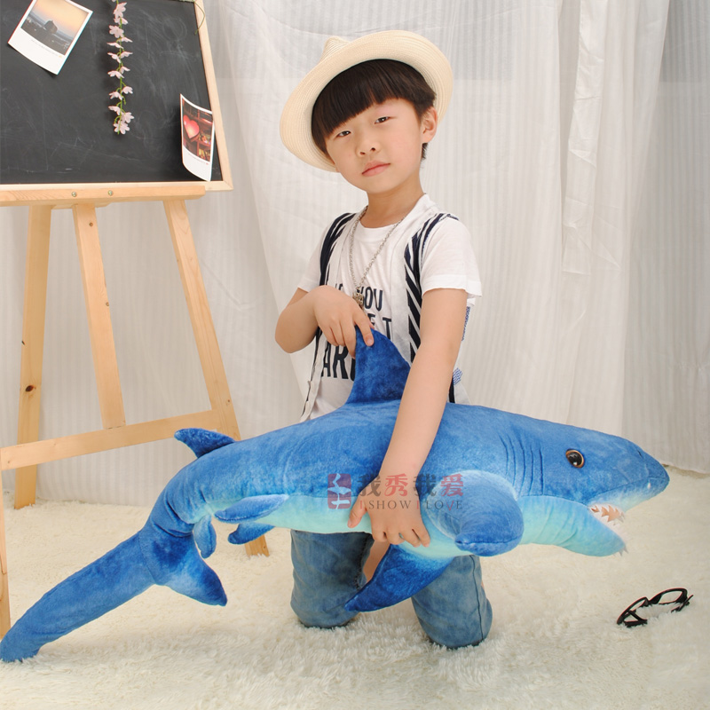 shark simulation toys Factory Wholesale Custom Plush Stuffed Cartoon Animal- illustration -9